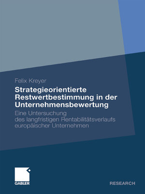 cover image of Strategieorientierte Restwertbestimmung in der Unternehmensbewertung